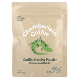 Chamberlain Coffee, Порошок с ванильным матча, церемониальный, 30 г (1,06 унции)
