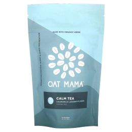 Oat Mama, Calm Tea, чай с ромашкой и лавандой, без кофеина, 14 чайных пакетиков, 32 г