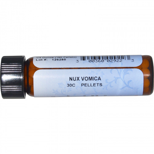 Hyland's Naturals, Standard Homeopathic, Nux Vomica, 30С, 160 гранул (1/4 унции)
