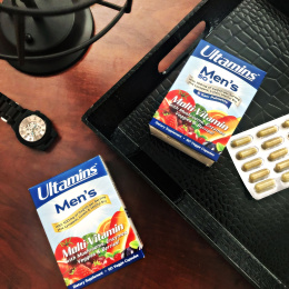 Ultamins, мультивитамины для мужчин с коэнзимом Q10, грибами, ферментами, овощами и ягодами, 60 вегетарианских капсул