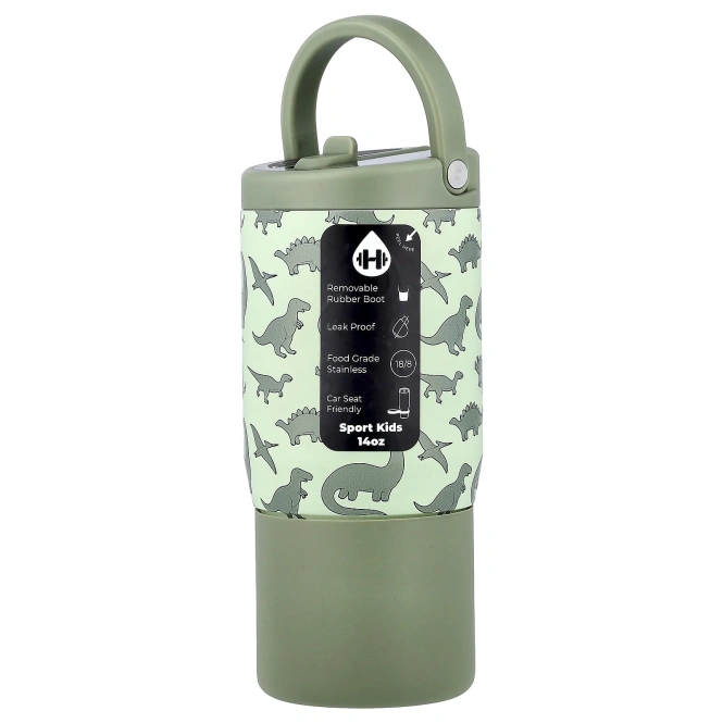 HydroJug, Sport Kids, Dinosaur, 14 унций