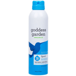 Goddess Garden, Organics, натуральное солнцезащитное средство, спорт, спрей, SPF 30, 6 унций (177 мл)