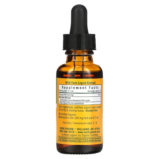 Herb Pharm, Дикий ямс, 1 жидкая унция (29,6 мл)