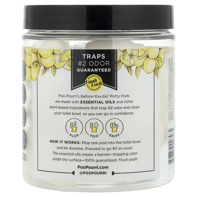 Poo-Pourri, Горшечные капсулы Before-You-Go®, оригинальные цитрусовые, 20 капсул, 230 г (8,1 унции)