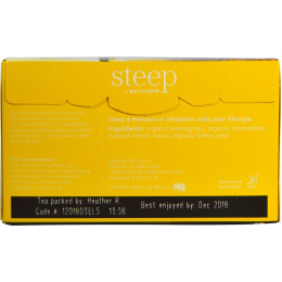 Bigelow, Стип, органический травяной чай без кофеина ромашка-цитрус, 20 пакетиков, 1 унция (28 г)