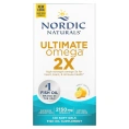 Nordic Naturals Ultimate Omega 2X высокоэффективные омега-3 кислоты со вкусом лимона 2150 мг, 120 капсул (1075 мг в 1 капсуле)