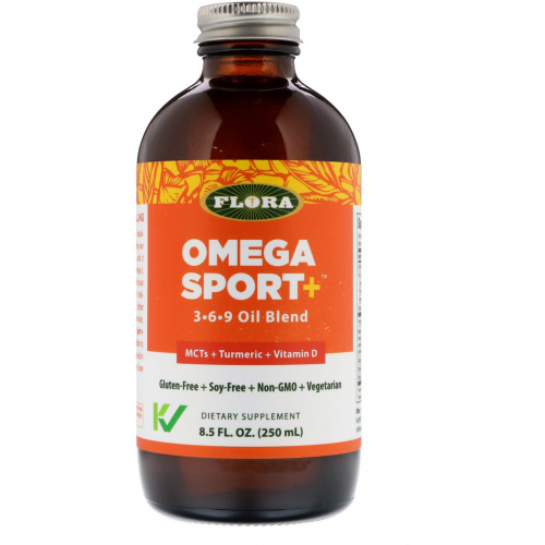 Flora, Omega Sport +, 3-6-9 Oil Blend, 8.5 fl oz (250 ml)