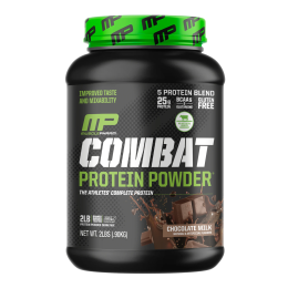 MusclePharm, Combat белок в форме порошка, шоколадное молоко, 32 унции (907 г)