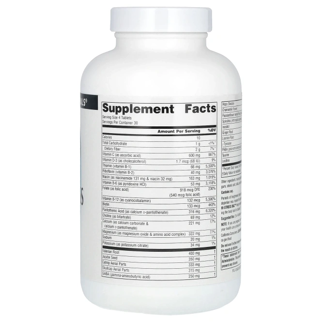 Source Naturals, Hi-Stress B&C, 120 таблеток