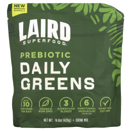 Laird Superfood, Пребиотик Daily Greens, 420 г (14,8 унции)