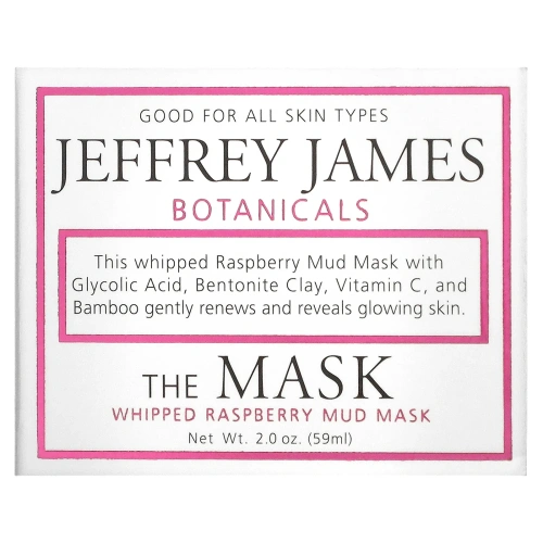 Jeffrey James Botanicals, The Mask, грязевая маска "малинове пюре", 2 унции (59 мл)