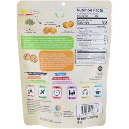 Nature's Wild Organic, Абсолютно натуральные, высушенные кусочки хурмы, 3,5 унц. (100 г)