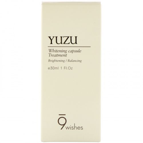 9Wishes, Yuzu, Whitening Capsule Treatment, 1 fl oz (30 ml)