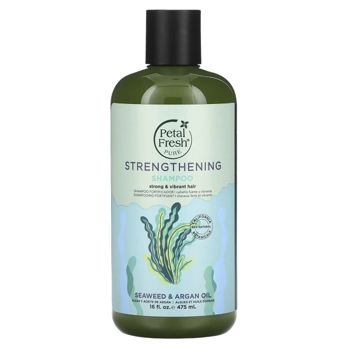 Petal Fresh, Pure, Укрепляющий Шампунь, Морские Водоросли и Аргановое Масло , 16 жидких унций (475 мл)