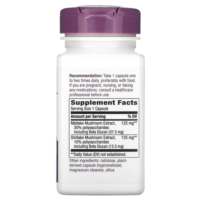 Nature's Way, Shiitake Maitake, 250 mg, 60 Vegetarian Capsules