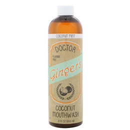 Dr. Ginger's, Ополаскиватель для полости рта с кокосом, Кокос и мята, 12 ж. унц.(350 мл)