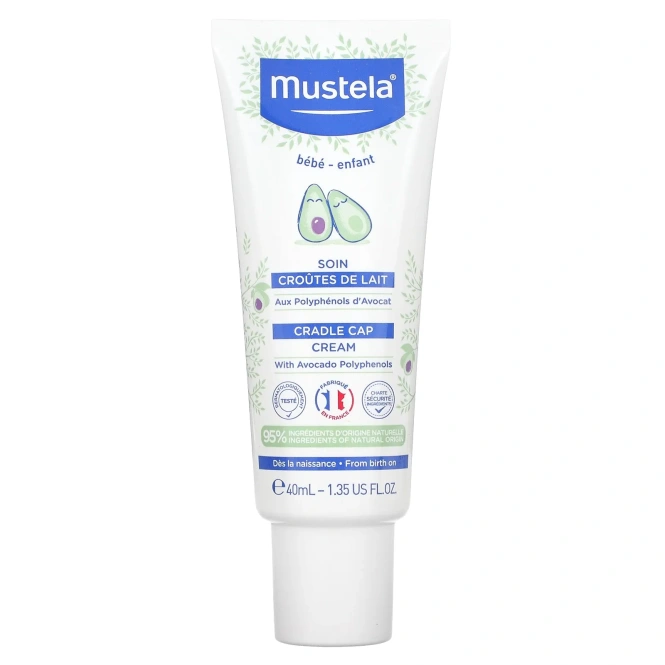 Mustela, Крем Cradle Cap, 1,35 жидкой унции (40 мл)