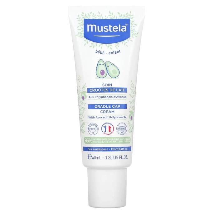 Mustela, Крем Cradle Cap, 1,35 жидкой унции (40 мл)