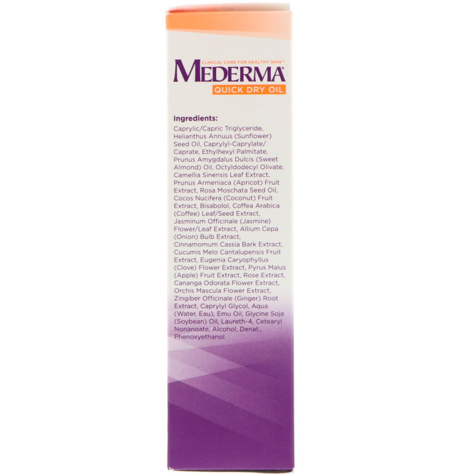 Mederma, Быстро сохнущее масло, 3,4 унц. (100 мл)