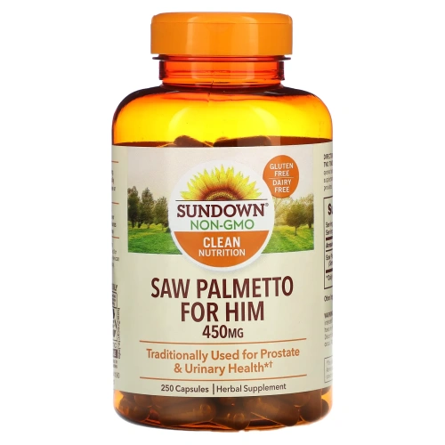 Sundown Naturals, Whole Herb, серенойя, 450 мг, 250 капсул