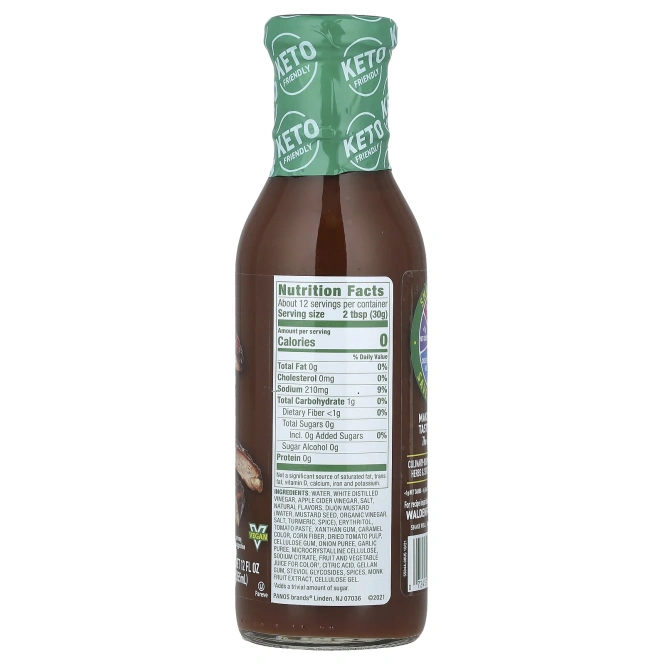 Walden Farms, соус для барбекю, копченый на дровах пекана, 355 мл (12 жидк. унций)