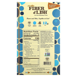 NuGo Nutrition, Fiber d'Lish, черничный коблер, 16 батончиков по 45 г (1,6 унции)