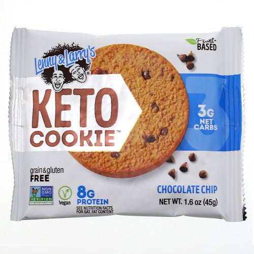 Lenny & Larry's, KETO COOKIE, Chocolate Chip, 12 Cookies, 1.6 oz (45 g) Each
