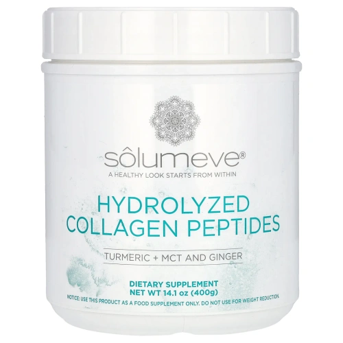 Solumeve, пептиды гидролизованного коллагена с куркумой, 400 г (14 унций)