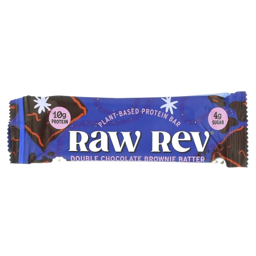 Raw Rev, Glo, брауни с двойной дозой шоколада, 12 батончиков, 1,6 унц. (46 г) каждый