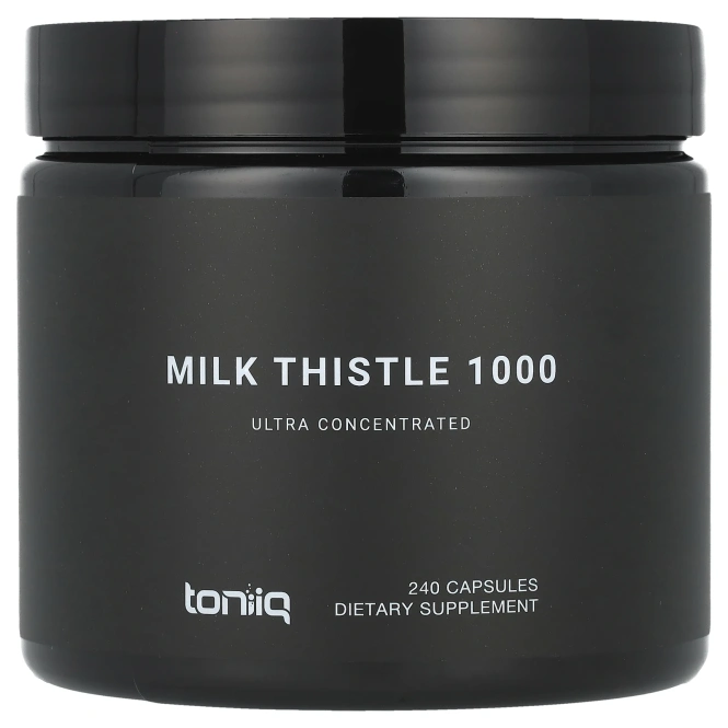 Toniiq, Расторопша 1000, 240 капсул (500 мг на капсулу)