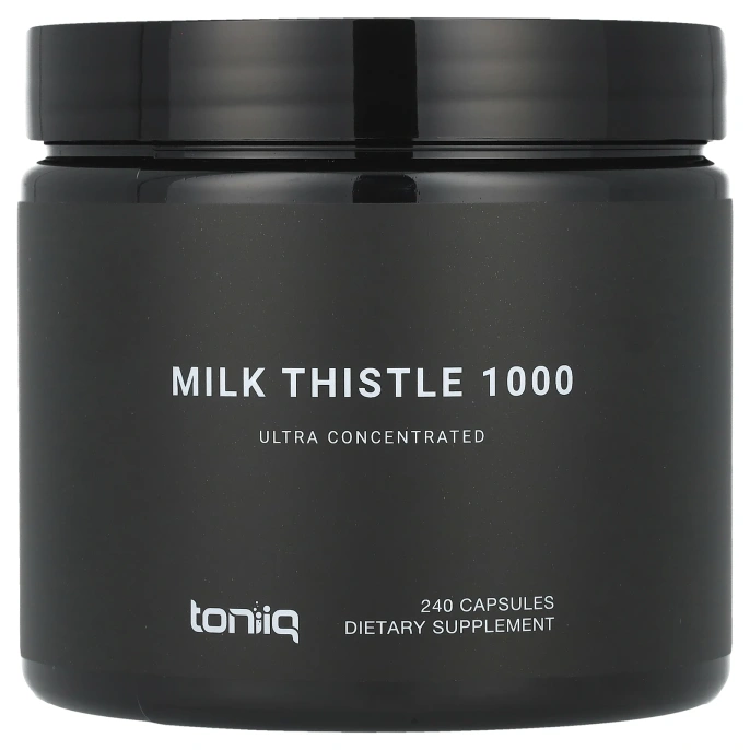 Toniiq, Расторопша 1000, 240 капсул (500 мг на капсулу)