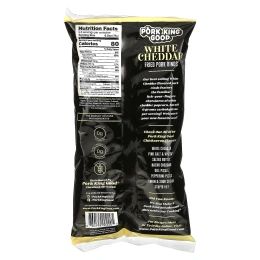 Pork King Good, Ароматизированный Chicharrones, белый чеддер, 49,5 г (1,75 унции)