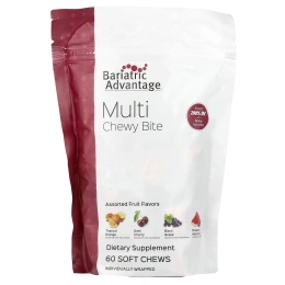 Bariatric Advantage, Multi Chewy Bite, фруктовое ассорти, 60 жевательных таблеток