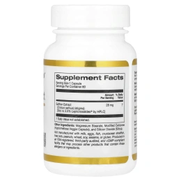 California Gold Nutrition, экстракт шафрана, с экстрактом Affron, 28 мг, 60 растительных капсул