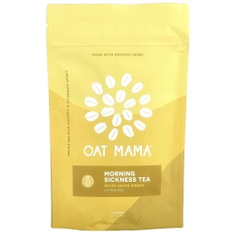 Oat Mama, Morning Sickness Tea, лимонный имбирь Мейера, без кофеина, 14 чайных пакетиков, 32 г