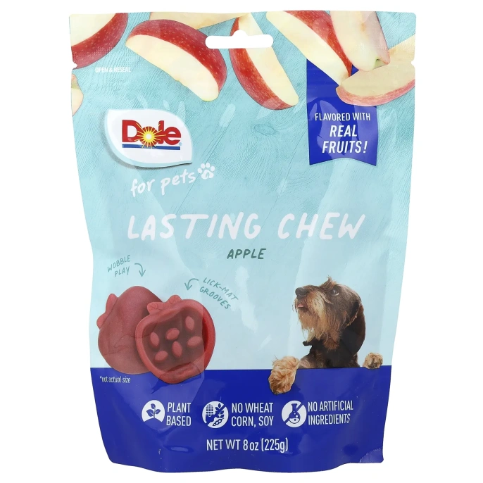Dole for Pets, Lasting Chew, яблоко, 225 г (8 унций)