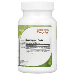 Zahler, Витамин D3, передовая формула D3, 3000 МЕ, 250 мягких таблеток