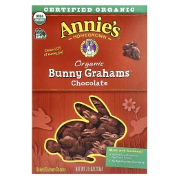 Annie's Homegrown, Organic Bunny Grahams ™, шоколад, 213 г (7,5 унции)