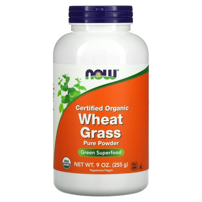 Now Foods, Сертифицированные органические ростки пшеницы, 9 унц. (255 г)