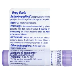 Boiron, Arnica Montana 1 M, для снятия боли в мышцах, примерно 80 гранул