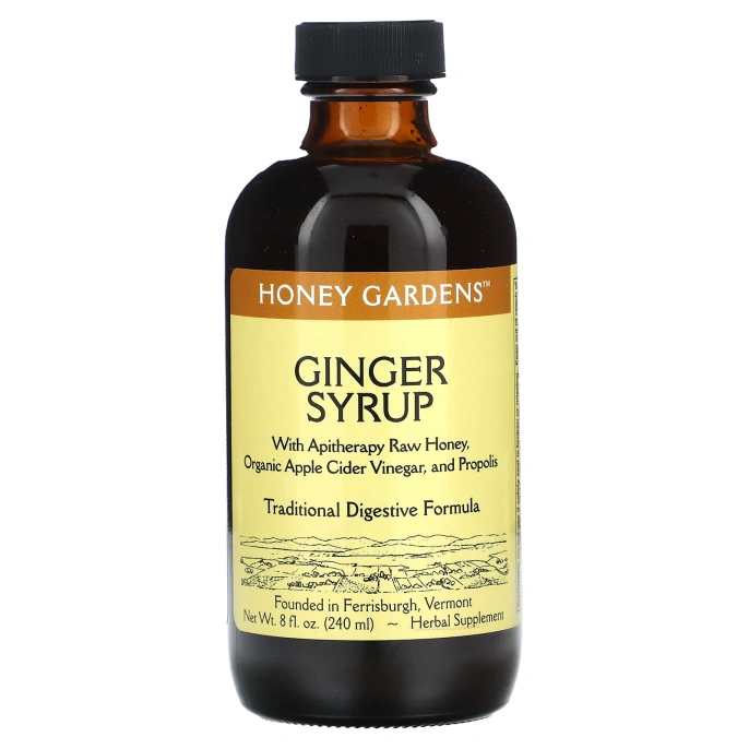 Honey Gardens, Имбирный сироп 8 жидких унций