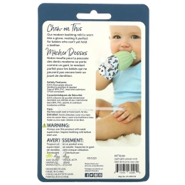 Itzy Ritzy, Itzy Mitt, пищевой силиконовый прорезыватель для зубов, от 3 месяцев, светло-розовый единорог, 1 прорезыватель