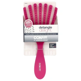 Conair, Detangle Delight™, расческа для вьющихся и волнистых волос, розовый, 1 шт.