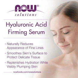 Hyaluronic Acid Serum Now Foods Укрепляющая Сыворотка с гиалуроновой кислотой, 1 жидкая унция (30 мл)