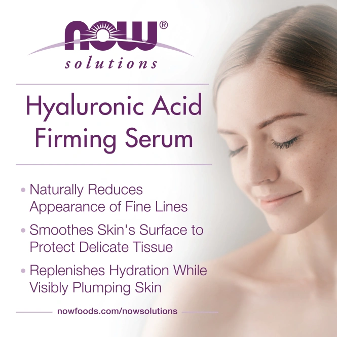 Hyaluronic Acid Serum Now Foods Укрепляющая Сыворотка с гиалуроновой кислотой, 1 жидкая унция (30 мл)