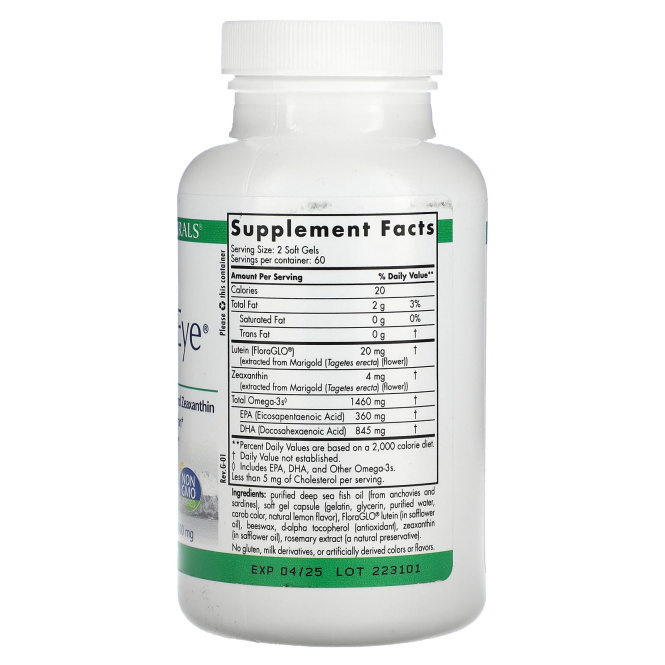 Nordic Naturals, ProDHA Eye, добавка для здоровья глаз, 1000 мг, 120 мягких таблеток