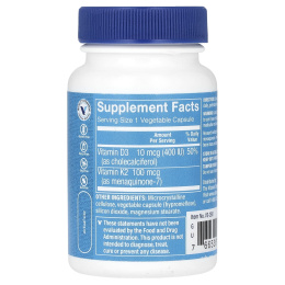 The Vitamin Shoppe, витамин K2, 100 мкг, 60 растительных капсул