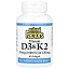 Natural Factors, Витамин D3 и K2, 60 гелевых капсул