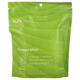 ION Intelligence of Nature, Focused Mind, матча, 20 пакетиков по 3,8 г (0,13 унции)