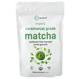 Micro Ingredients, органический церемониальный порошок матча, 100 г (3,53 унции)